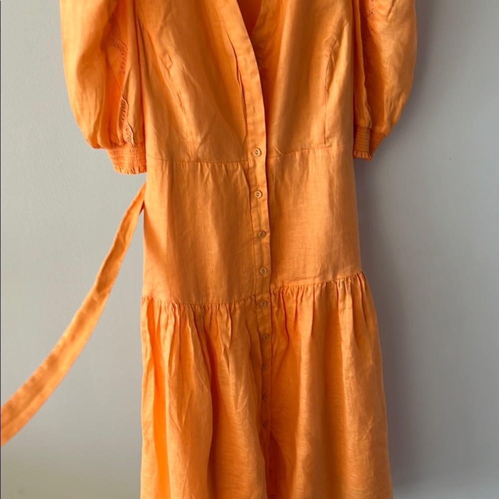Halebob Colette Solid Linen Dress Size L - Picture 8 of 10